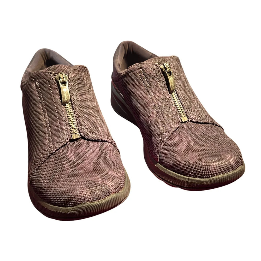 S2B4 Bzees for Lifestride Gray Camo Washable Slip-on Super Cushion Women size 6M